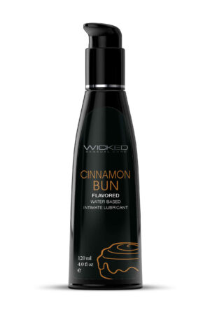 Aqua Cinnamon Bun Flavored Water Based Intimate  Lubricant - 4 Fl. Oz.