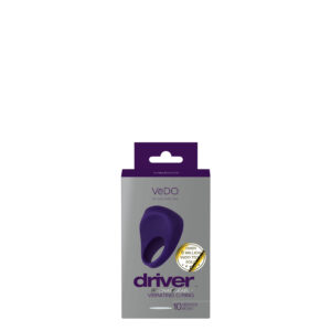 Driver Rechargeable Vibrating C-Ring - Purple