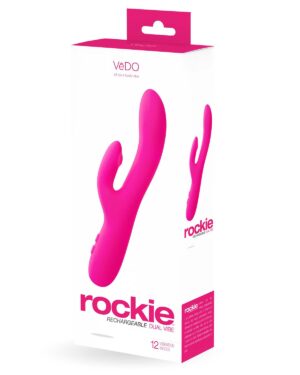 Rockie Dual Rechargeable Vibe - Foxy Pink
